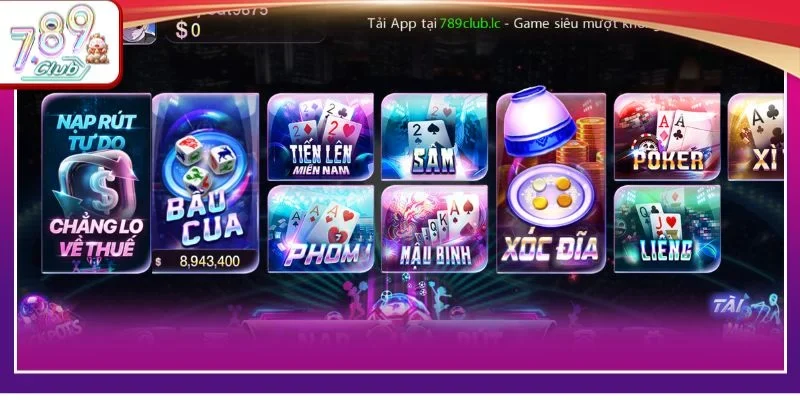 Game bài sâm lốc được ưa chuộng hàng đầu tại cổng game bài 789Club.