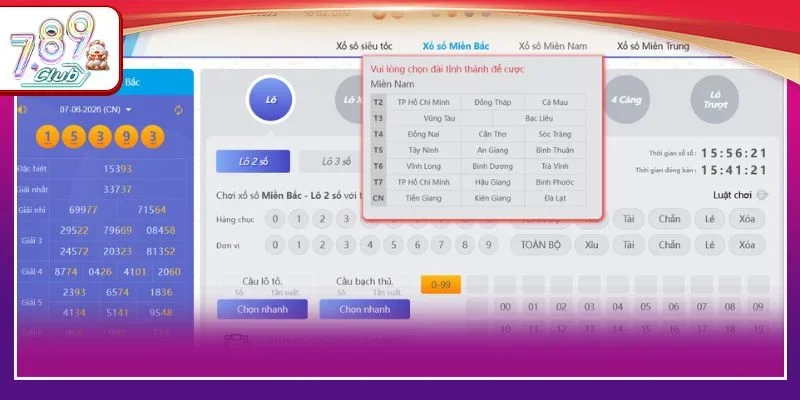 Lịch quay thưởng XSMN hàng tuần được cập nhật tại 789Club.