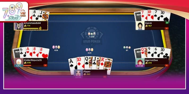 Những chiến thuật đánh Poker 789Club chơi là thắng.