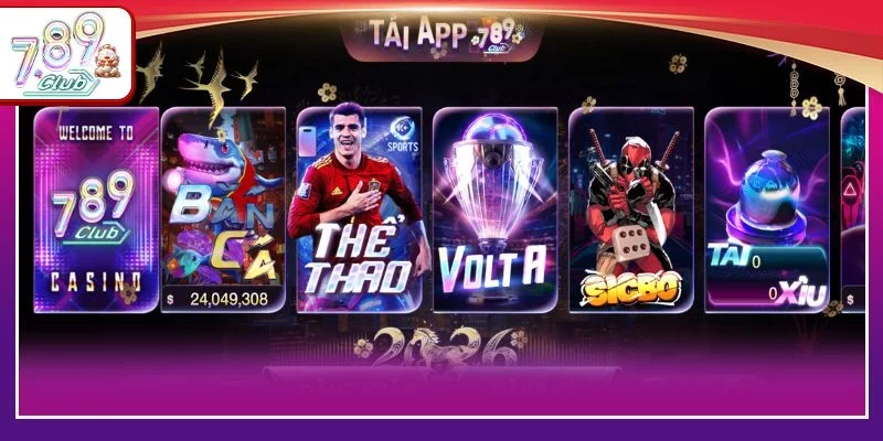 Sảnh chơi của 789Club luôn đảm bảo tính công bằng. 
