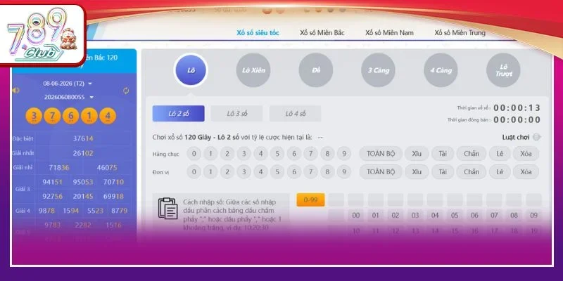 Xổ số siêu tốc 2 phút được rất nhiều tay chơi yêu thích.